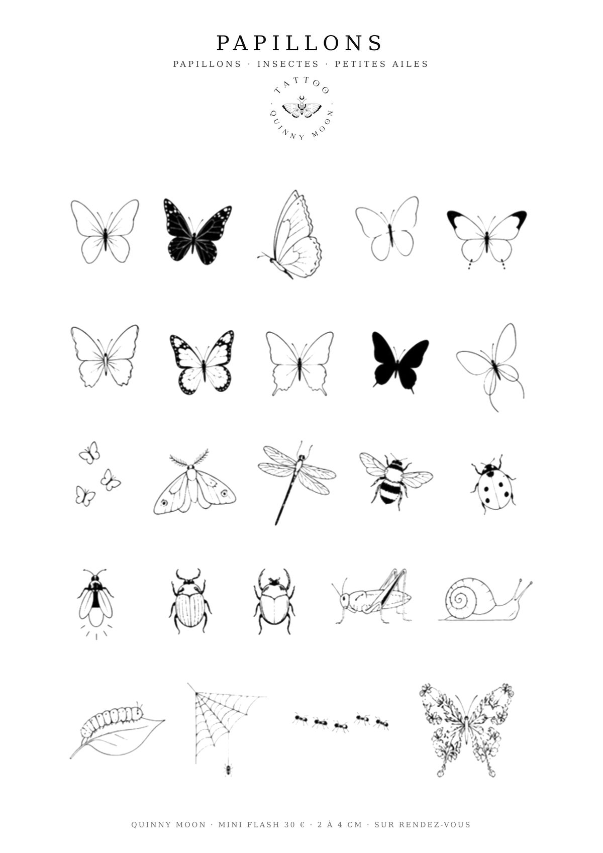 Planche flash Papillons — Mini Moon - 13