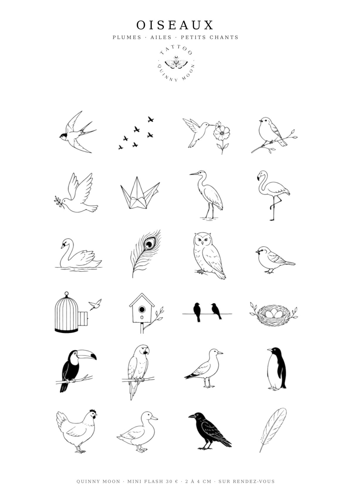 Planche flash Oiseaux — Mini Moon - 16