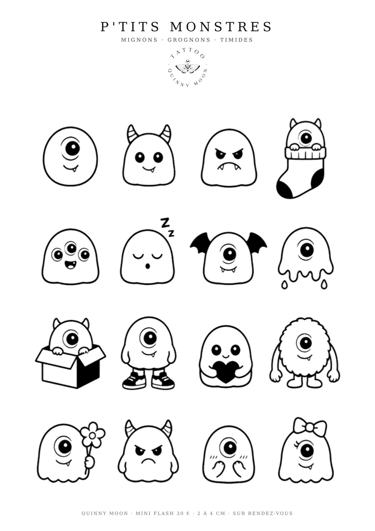 Planche flash Petits monstres — Mini Moon - 22
