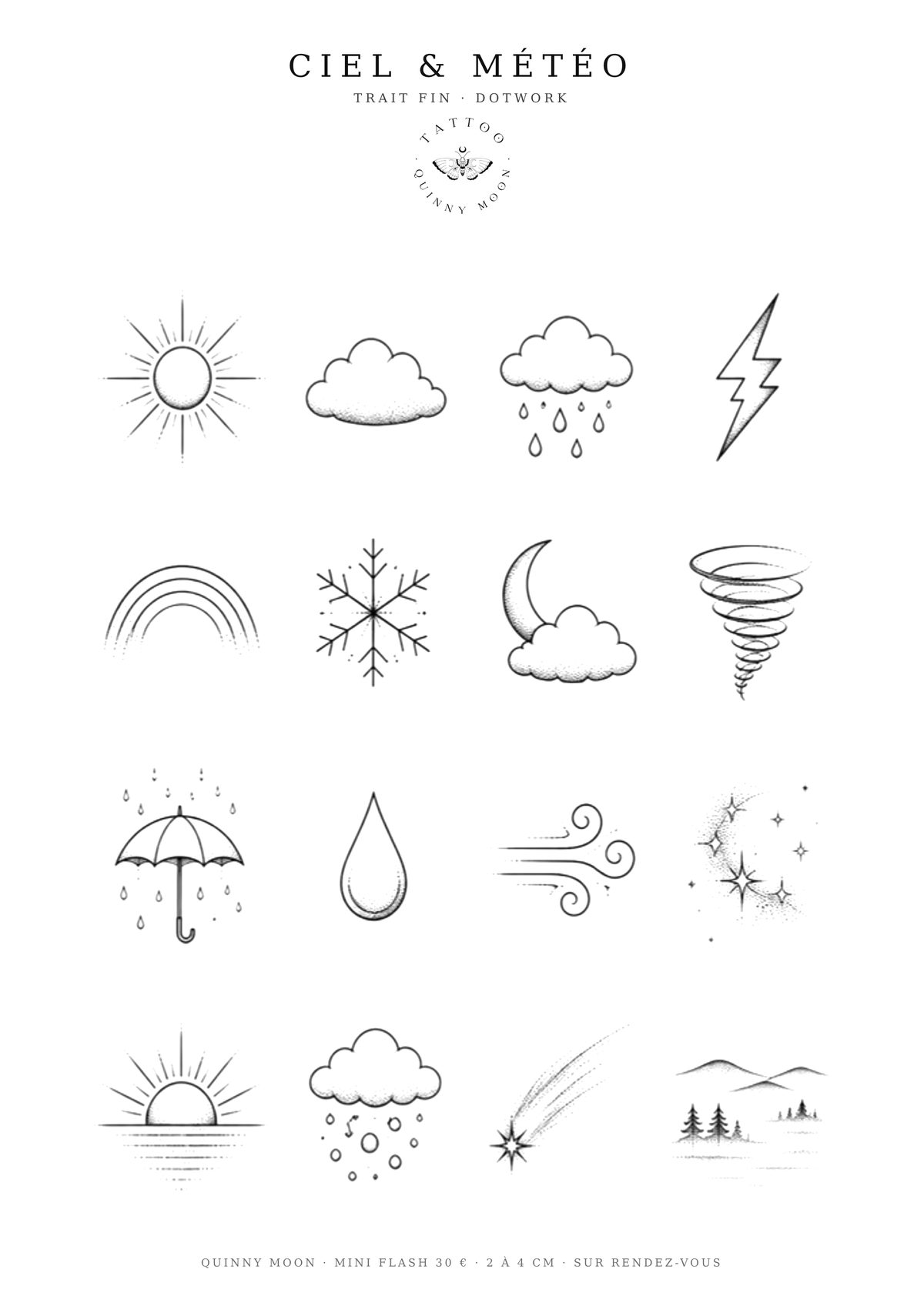 Planche flash Ciel & météo — Mini Moon - 40