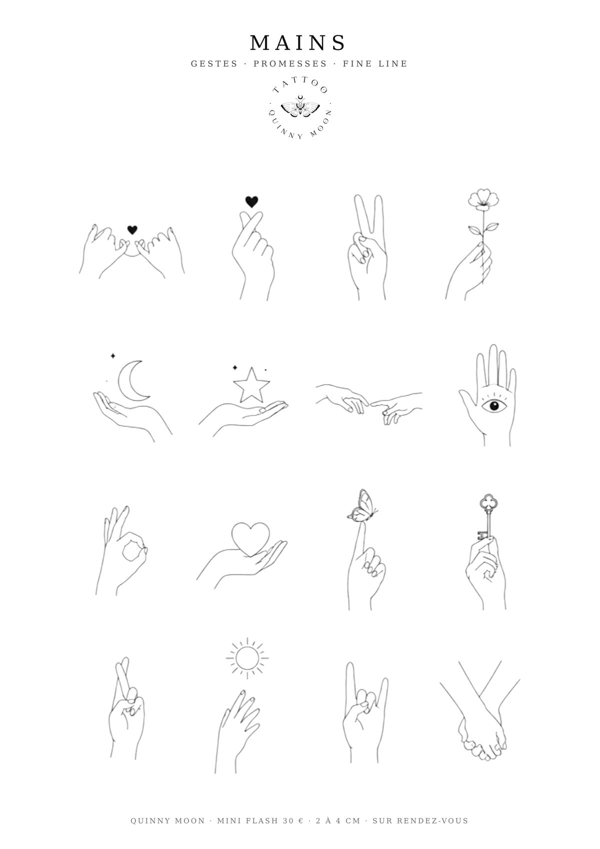 Planche flash Mains — Mini Moon - 45